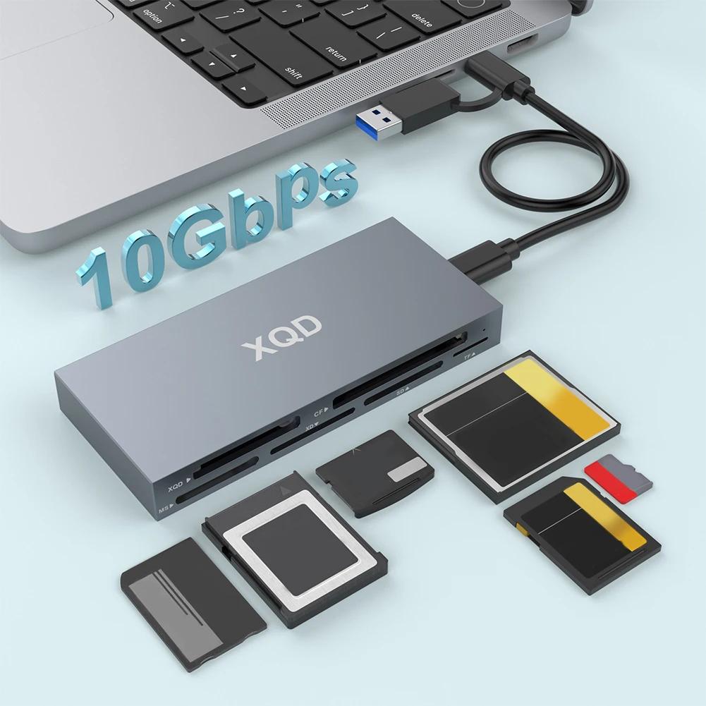  G/M ø XQD ī , USB C USB 3.0 ޸ ī , 6 in 1, 10Gbps, XQD, SD, TF, MS, XD, CF 